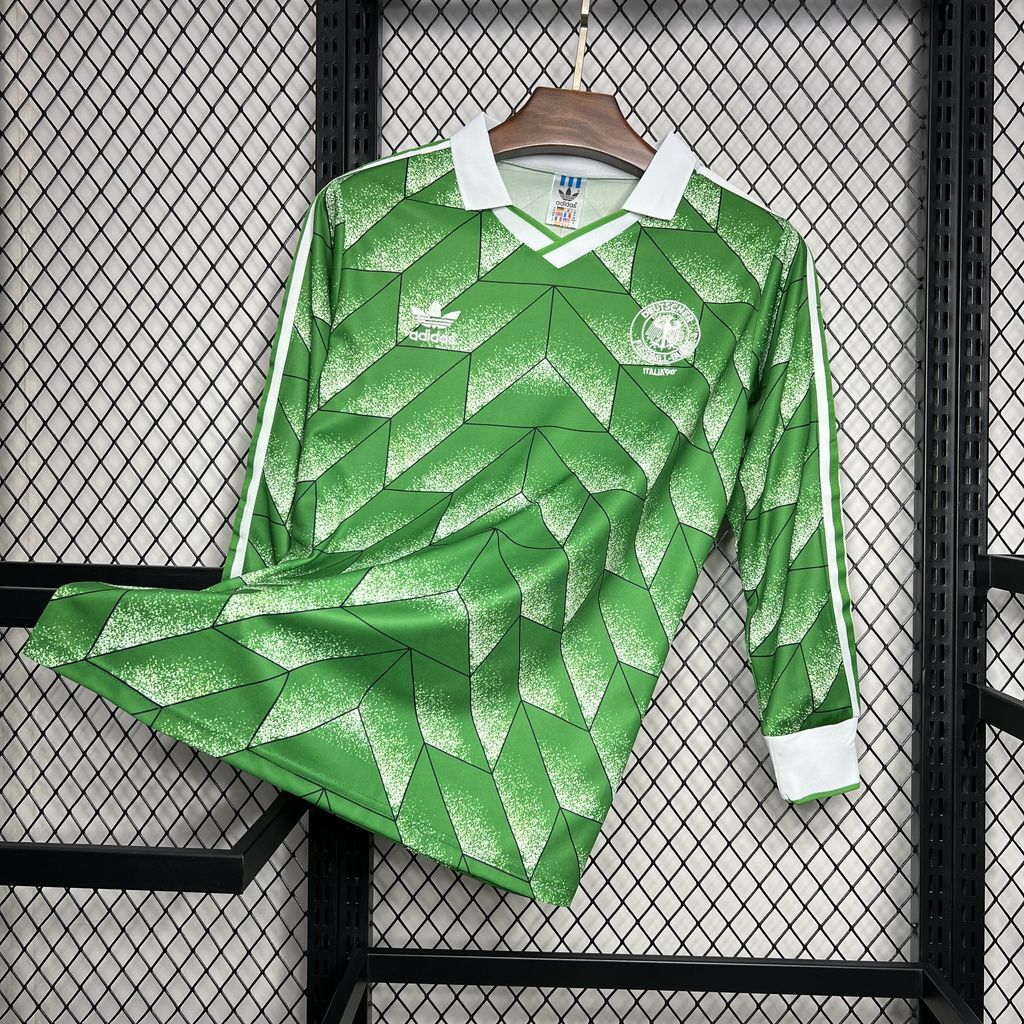1990 Retro Germany Away Jersey Long Sleeve