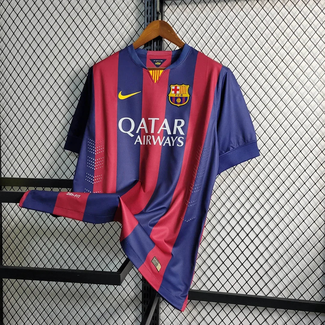 2014-2015 Retro Barcelona Home Jersey