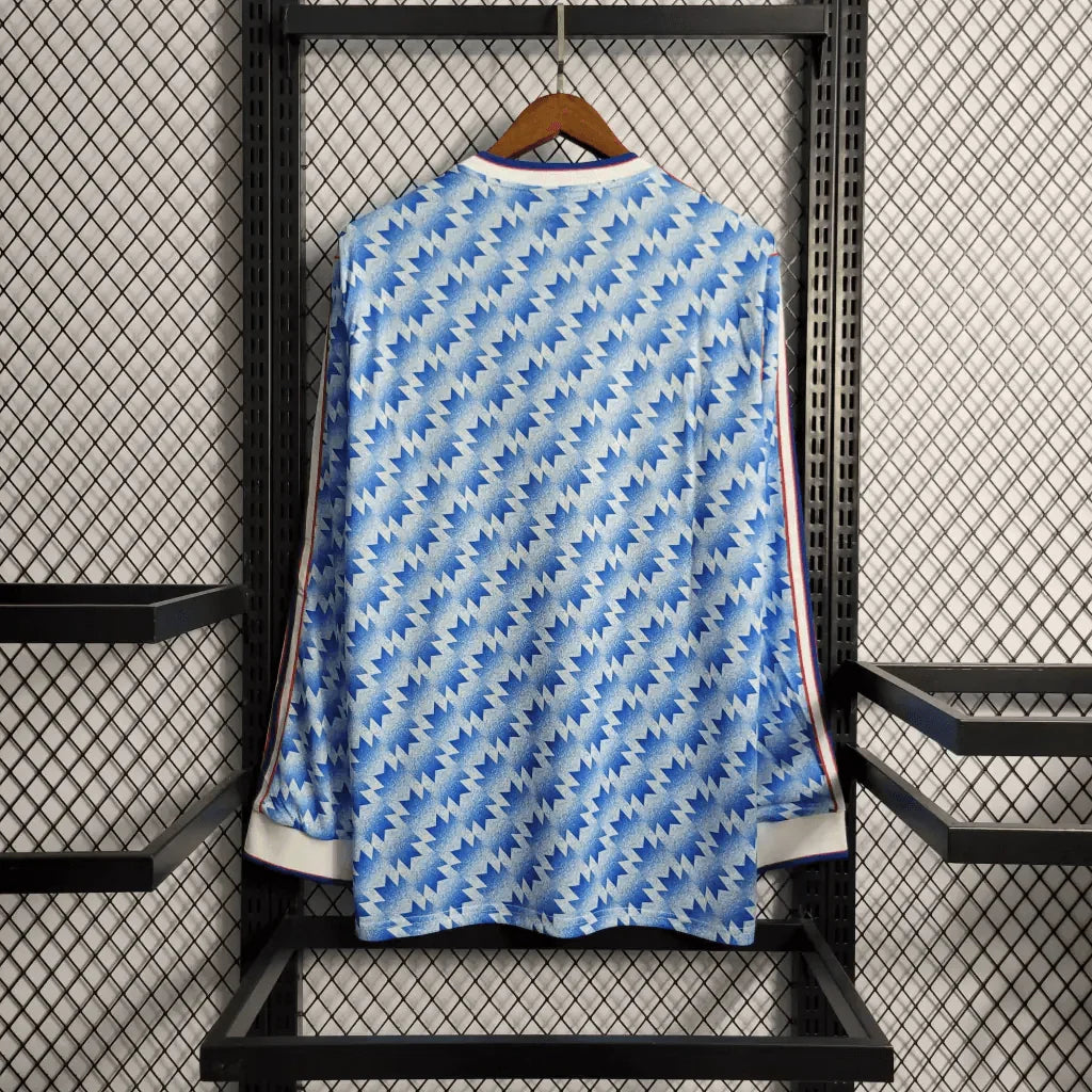 1990/1992 Retro Manchester United Away Long Sleeve