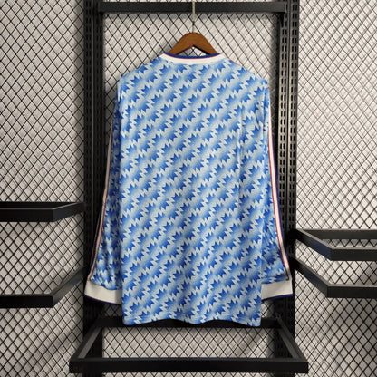 1990/1992 Retro Manchester United Away Long Sleeve