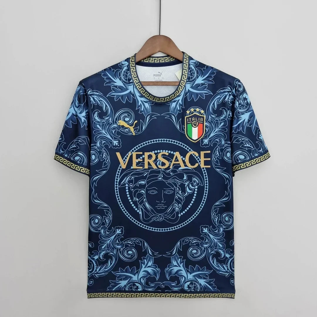Italy "Versace" Blue Limited Jersey