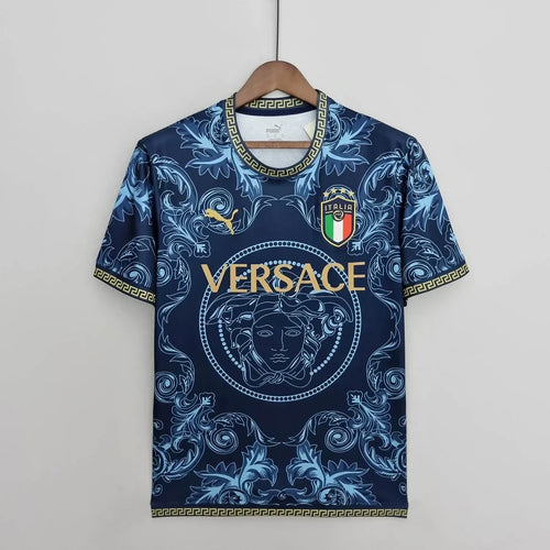 Italy "Versace" Blue Limited Jersey