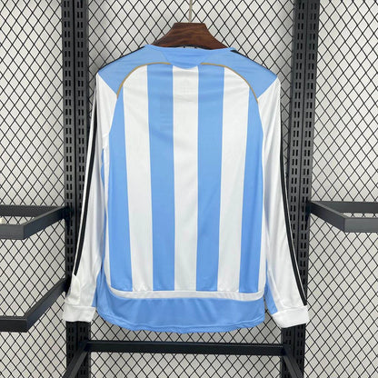 2006 Retro Argentina Home Long Sleeve