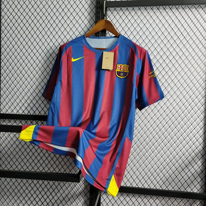 2005/2006 Retro Barcelona Home UEFA Champions League Jersey