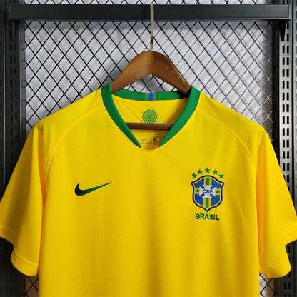 2018 Retro Brazil Home Jersey