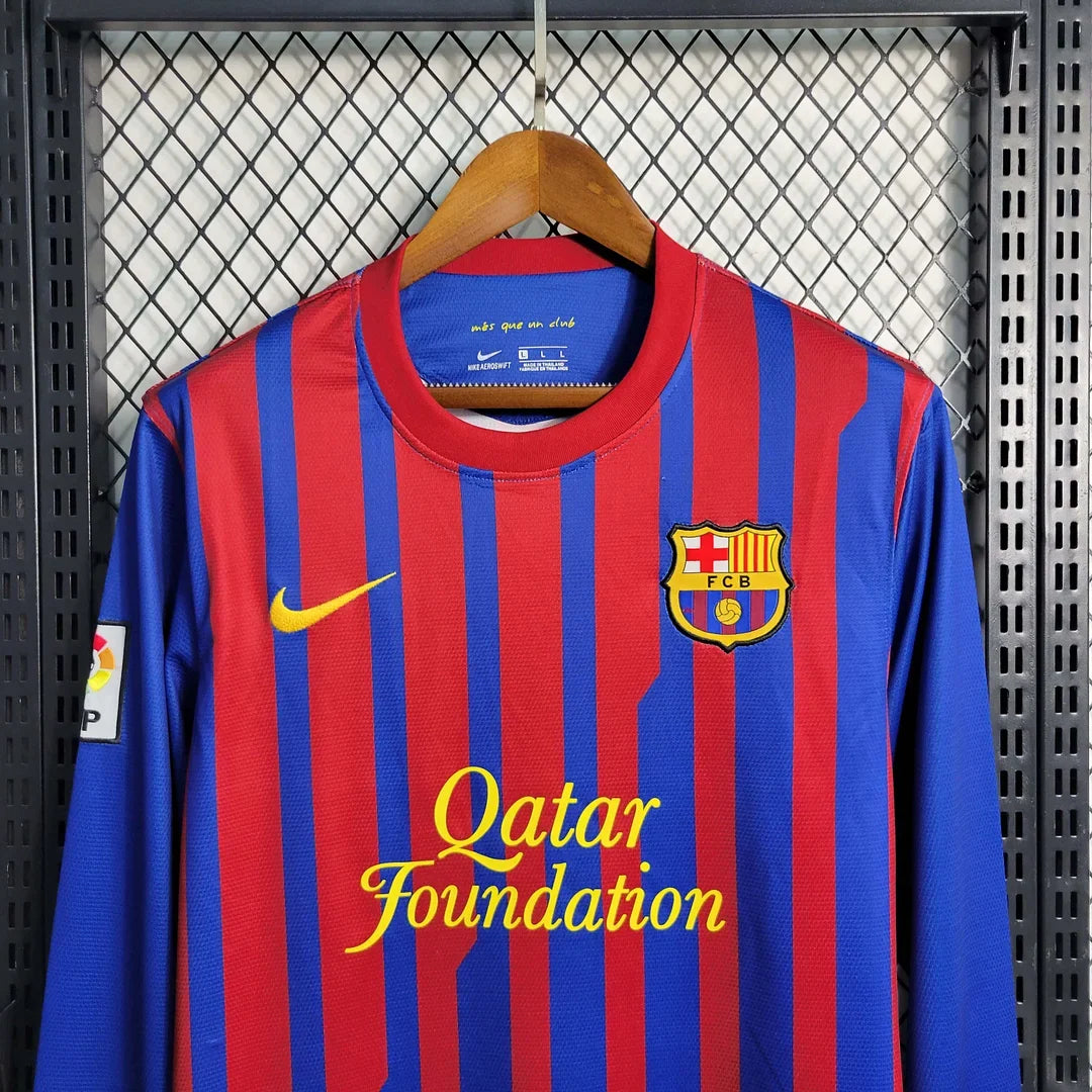 2011-2012 Retro Barcelona Home Jersey Long Sleeve