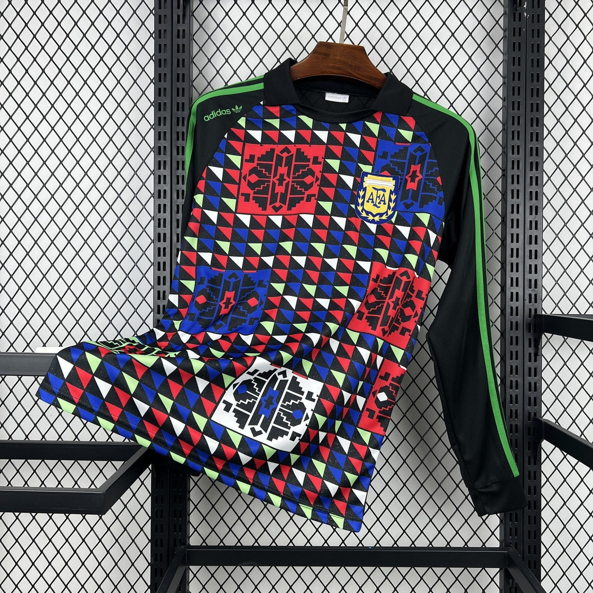 1990 Retro Argentina Goalkeeper Long Sleeve