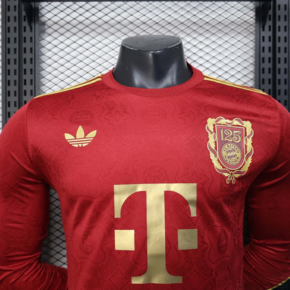 Bayern Munchen 2025/2026 125th Anniversary Edition Red Long Sleeve