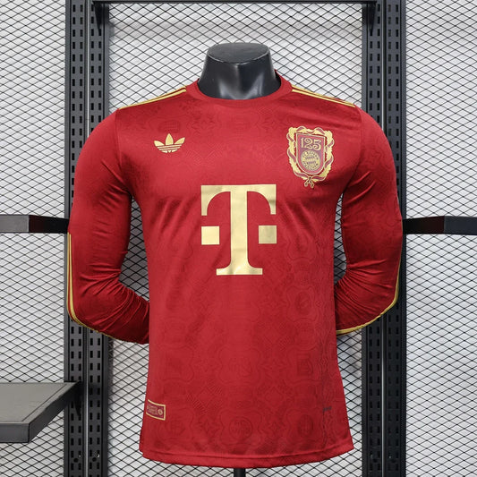 Bayern Munchen 2025/2026 125th Anniversary Edition Red Long Sleeve