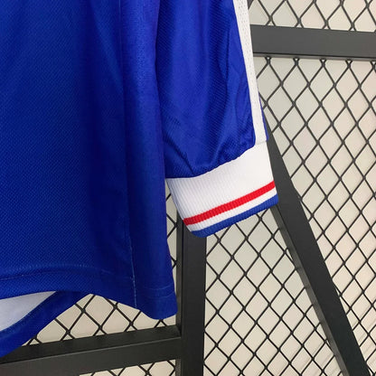 1998 Retro France Home Jersey Long Sleeve