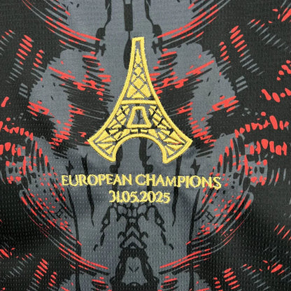 PSG "CAMPEONES DE EUROPA" Black Limited Jersey