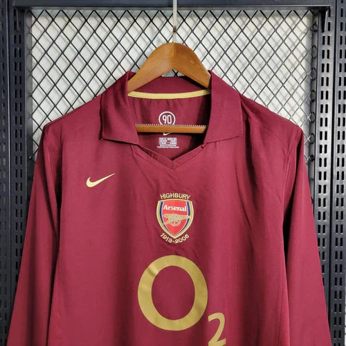 Arsenal Retro 2005-2006 Home Jersey Long Sleeve