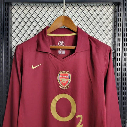 Arsenal Retro 2005-2006 Home Jersey Long Sleeve