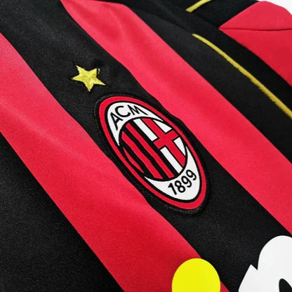 AC Milan Retro 2007-2008 Long Sleeve Home Kit
