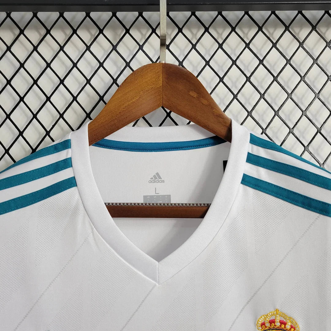 2017-2018 Retro Real Madrid Home Kit Long Sleeve