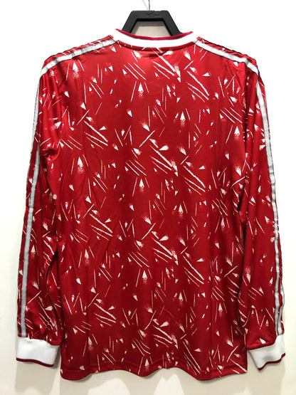 1989-1991 Retro Liverpool Home Jersey Long Sleeve