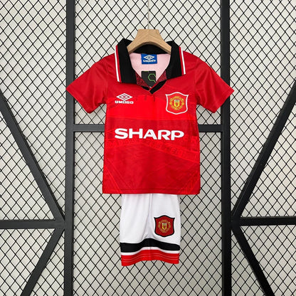 Manchester United Retro 1994/1996 Home Jersey Kids Size