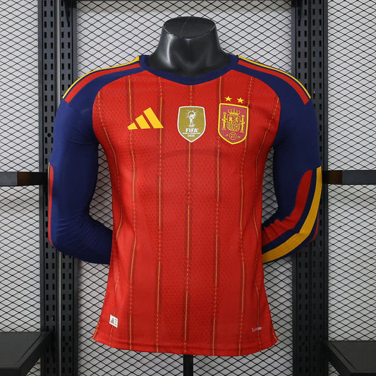 2026 Spain 2 Stars Home World Cup Kit Long Sleeve Player Version