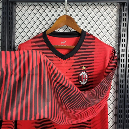2023/2024 AC Milan Home Jersey Long Sleeve