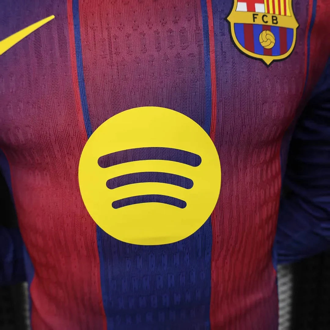 2025-2026 Barcelona Home Kit Long Sleeve