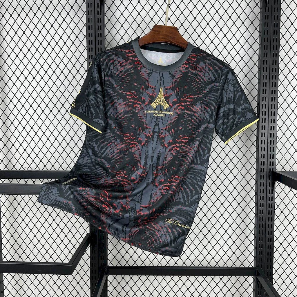 PSG "CAMPEONES DE EUROPA" Black Limited Jersey