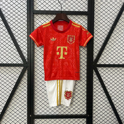 Bayern Munchen 2025/2026 125th Anniversary Edition Red Kids Size
