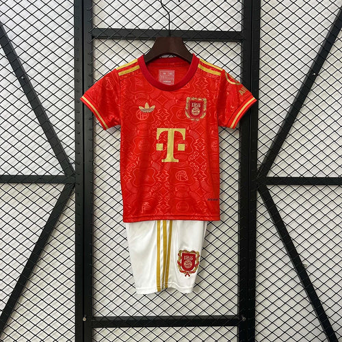 Bayern Munchen 2025/2026 125th Anniversary Edition Red Kids Size