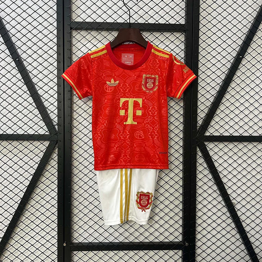 Bayern Munchen 2025/2026 125th Anniversary Edition Red Kids Size
