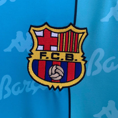 1995-1997 Retro Barcelona Away Jersey Long Sleeve