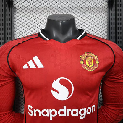 2025/2026 Manchester United Home Long Sleeve