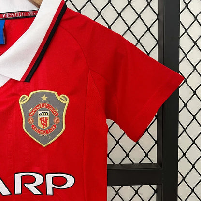 1999/2000 Retro Manchester United European Home Kids Size