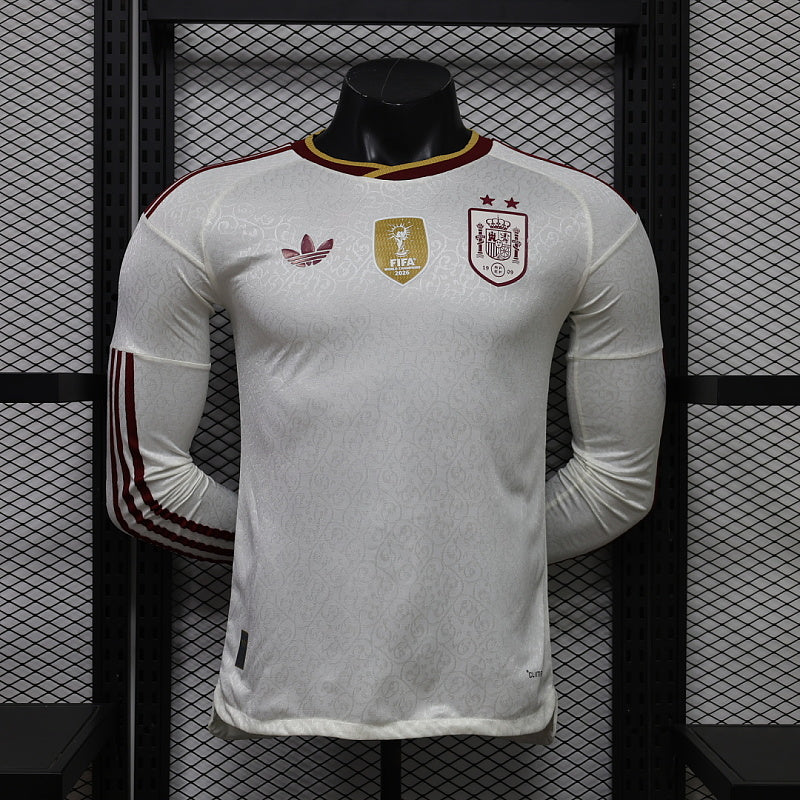 2026 Spain 2 Stars Away World Cup Kit Long Sleeve Player Version