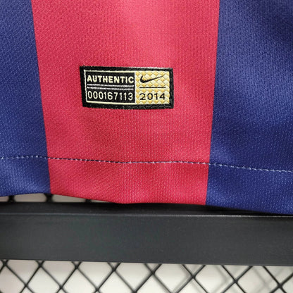 2014-2015 Retro Barcelona Home Jersey