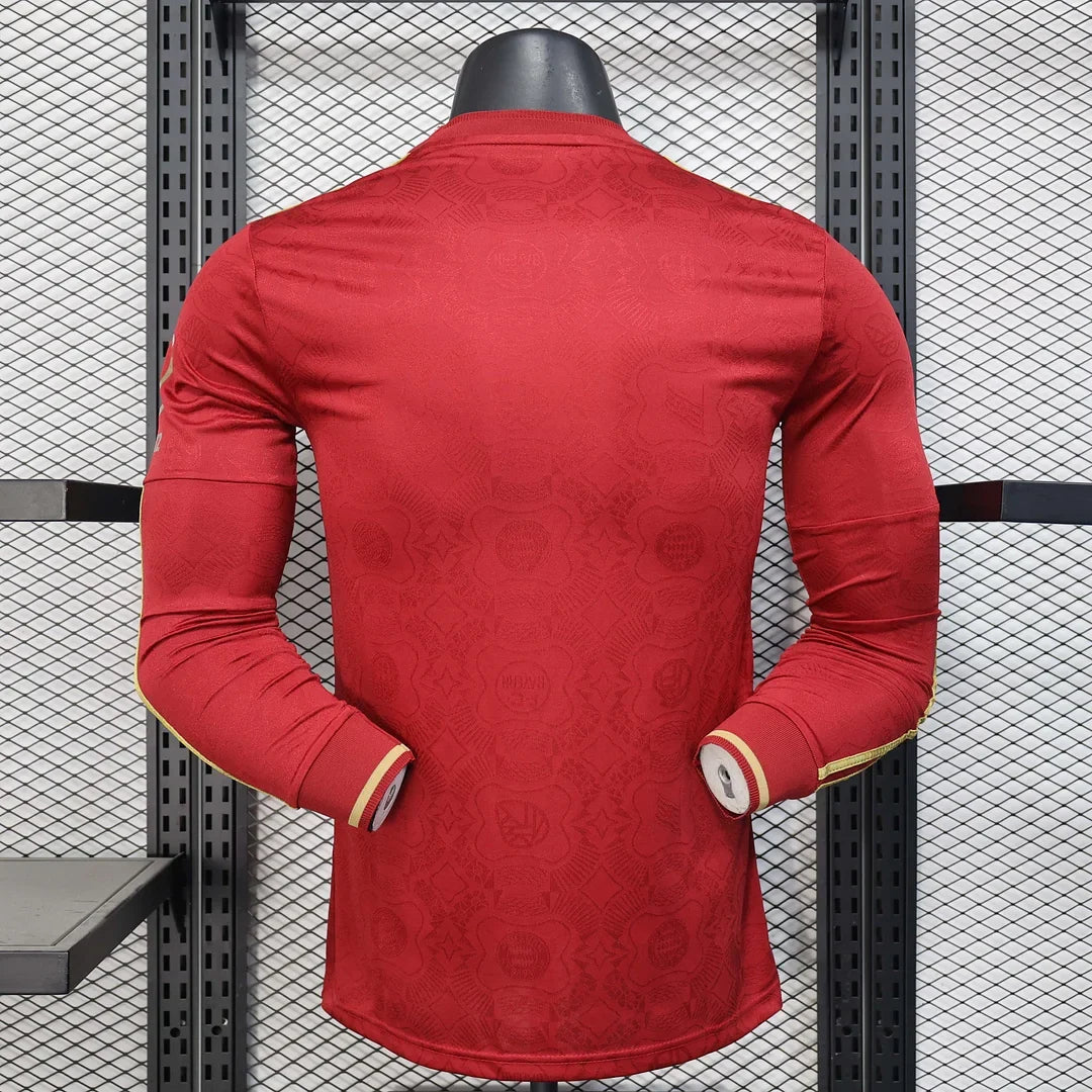 Bayern Munchen 2025/2026 125th Anniversary Edition Red Long Sleeve