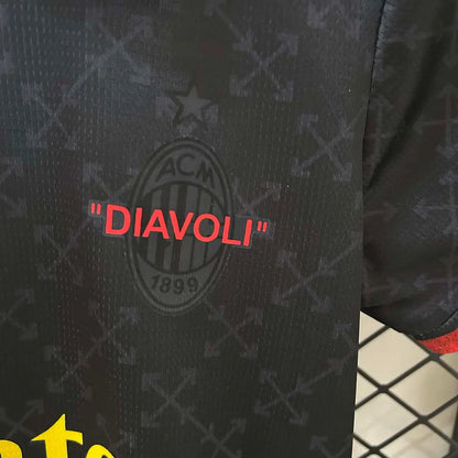 2024/2025 AC Milan X Off White Limited Jersey Kids Size