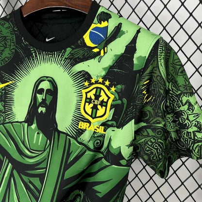 Brazil "Jesus" Green Limited Jersey