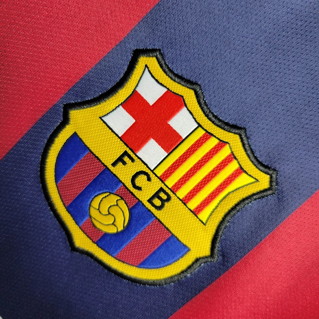 2014-2015 Retro Barcelona Home Jersey