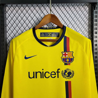 2008-2009 Retro Barcelona Away Jersey Long Sleeve