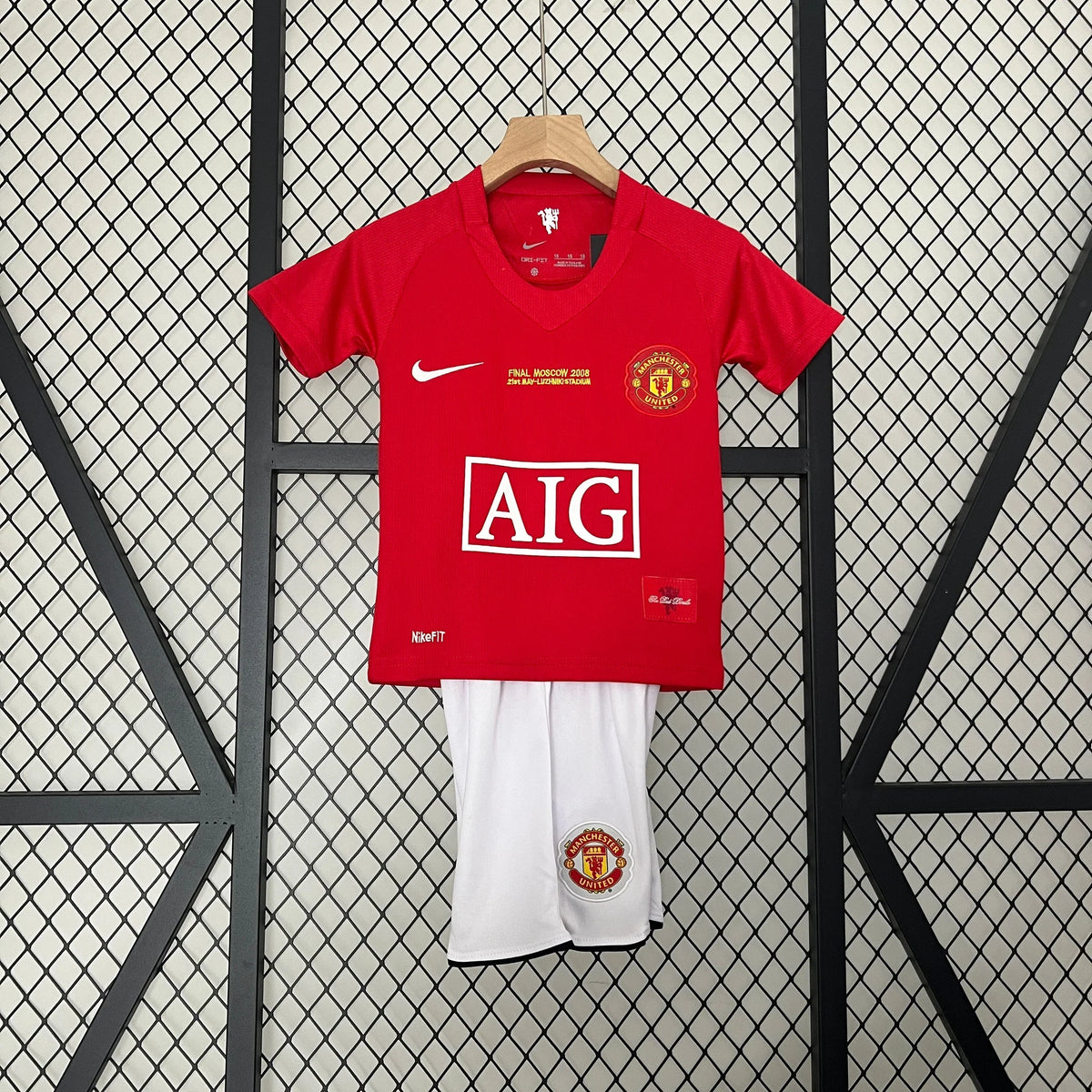 2007/2008 Manchester United Retro Home Jersey Kids Size