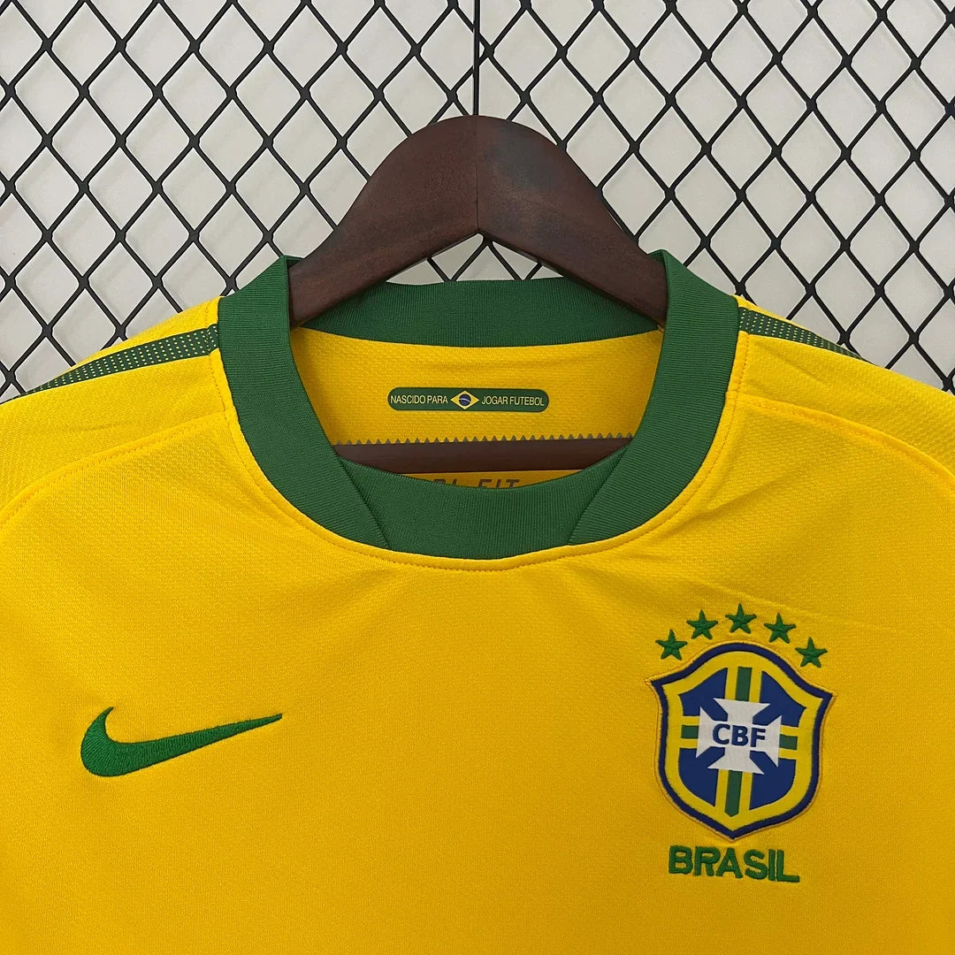 2010 Retro Brazil Home Jersey