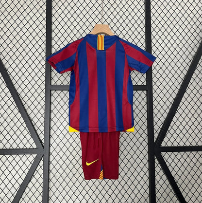 2005/2006 Retro Barcelona Home Jersey Kids Size
