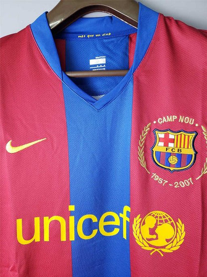 2007-2008 Retro Barcelona Home Long Sleeve