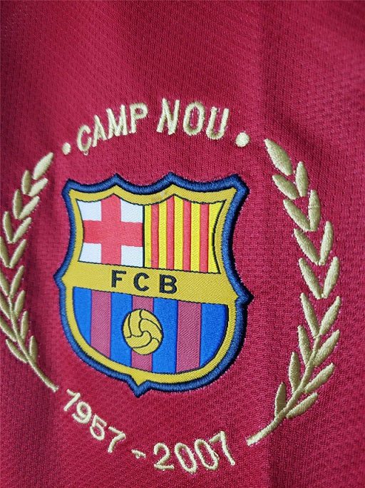 2007-2008 Retro Barcelona Home Long Sleeve