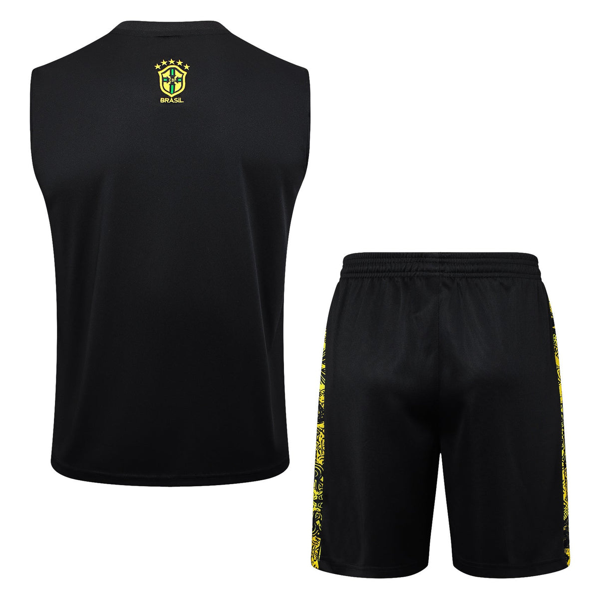 Brazil "Jesus" Yellow Tank Top Set