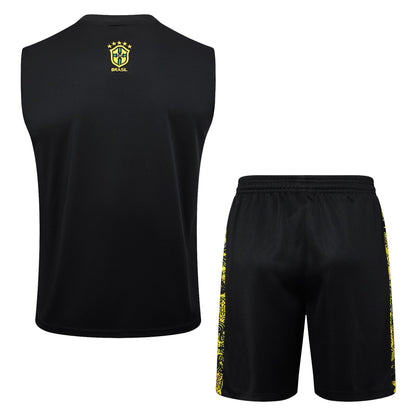 Brazil "Jesus" Yellow Tank Top Set
