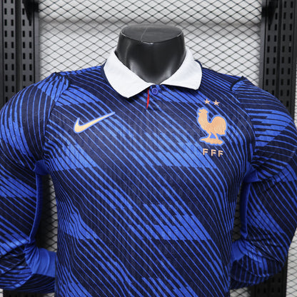 2026 France Home World Cup Kit Long Sleeve Player Version