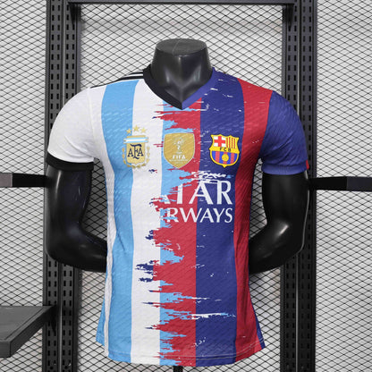 Messi 10 Barcelona-Argentina Limited Jersey