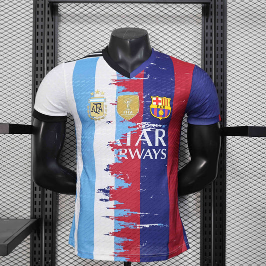 Messi 10 Barcelona-Argentina Limited Jersey