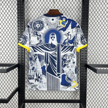 Brazil "Jesus" Blue Limited Jersey
