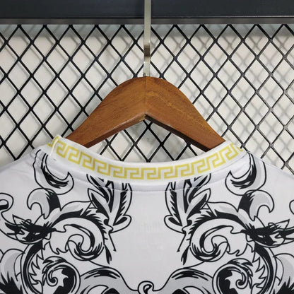 Italy "Versace" White Limited Jersey